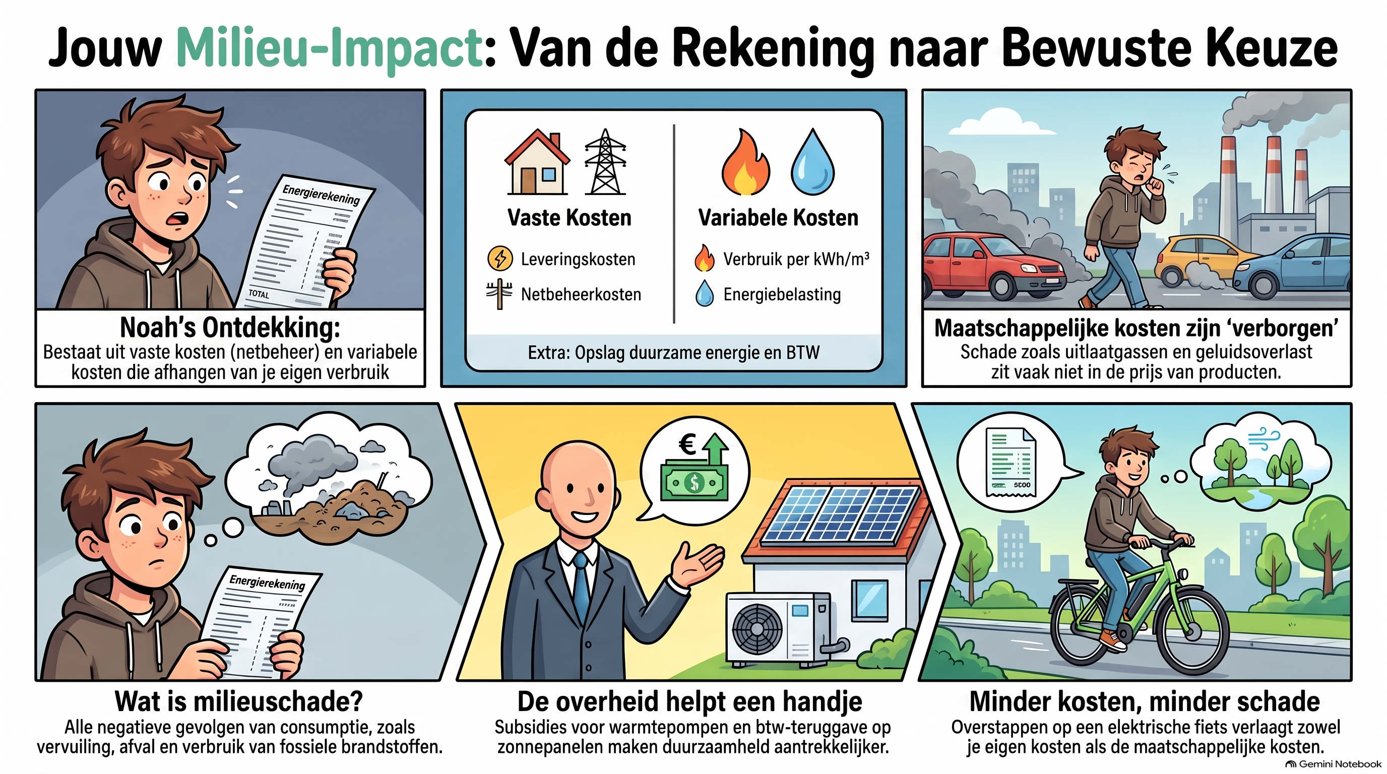 Infographic: Jouw milieu-impact, van de rekening naar bewuste keuze